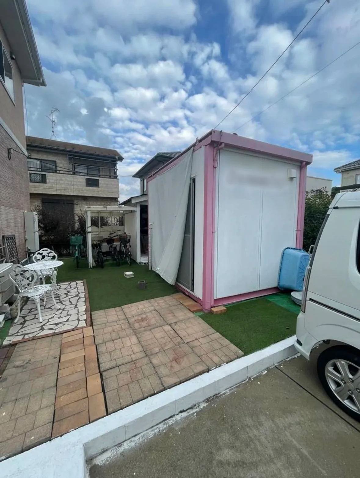 コンテナの増築工事